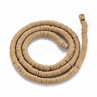 Handmade Polymer Clay Bead Strands CLAY-T002-4mm-64-1