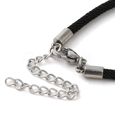 Milan Cord & 202 Stainless Steel Bracelets Making MAK-H004-01A-P01-1
