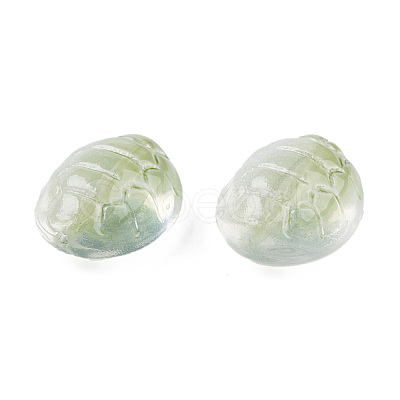 Transparent Spray Painted Glass Beads GLAA-N035-022-C07-1