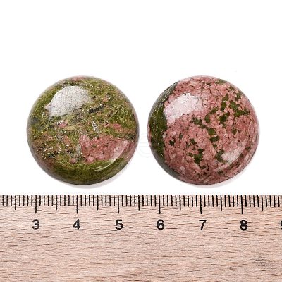 Natural Unakite Cabochons G-B085-02A-08-1