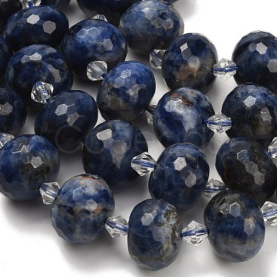 Natural Sodalite Beads Strands G-L642-I10-18x13mm-1