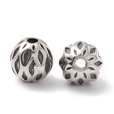 316 Surgical Stainless Steel Beads STAS-M298-22AS-1
