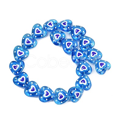 Handmade Lampwork Beads Strands LAMP-R004-06B-09-1