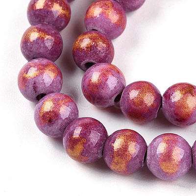 Natural Mashan Jade Beads Strands G-A255-A01-02M-1