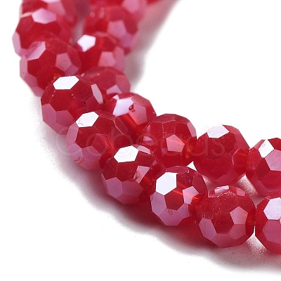 Electroplate Glass Beads Strands EGLA-R018-4mm-2-1