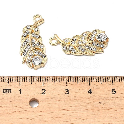 Alloy Rhinestone Pendants FIND-B051-06G-1