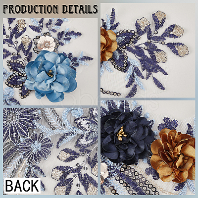 Polyester Computerized Embroidery Cloth Iron on/Sew on Patches DIY-WH20011-81A-1