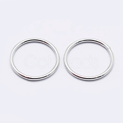 925 Sterling Silver Soldered Closed Jump Rings STER-F036-03P-1x7-1
