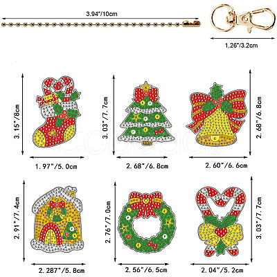 DIY Diamond Painting Keychain Kits DIY-SC0019-77-1