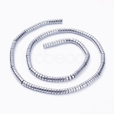Electroplate Non-Magnetic Synthetic Hematite Beads Strands G-F510-03P-4mm-1