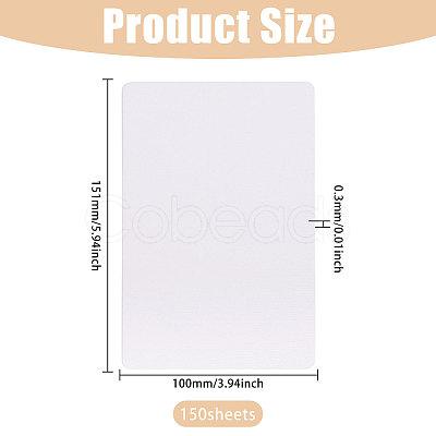 50Pcs Rectangle Paper Blank Card DIY-WH0591-322B-1