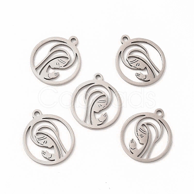 Non-Tarnish 201 Stainless Steel Pendants STAS-E188-12P-1