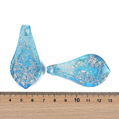 Lampwork Big Pendants FOIL-K003-01B-1