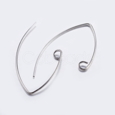 Brass Earring Hooks KK-K197-60P-1