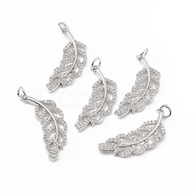 Brass Micro Pave Cubic Zirconia Pendants LS-KK-E068-VB275-1