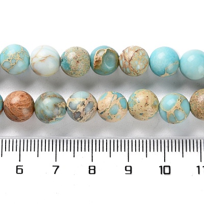 Dyed Natural Regalite/Imperial Jasper/Sea Sediment Jasper Beads Strands G-B124-C01-15-1