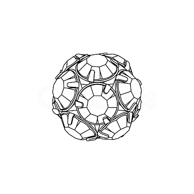 Preciosa® MAXIMA Crystal Stones in Settings X-PRC-MB8-00030-P-1