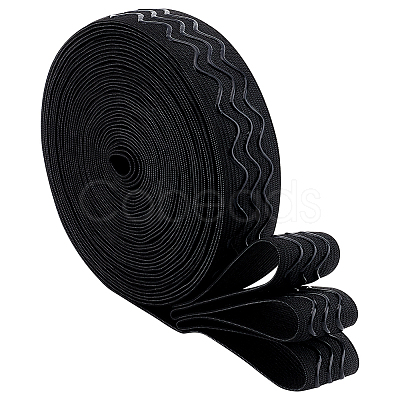 10 Yards Polyester Non Slip Knitted Elastic Cord SRIB-BC0001-26-1