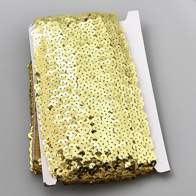 Polyester & Plastic Paillette Beads OCOR-WH0086-62A-1