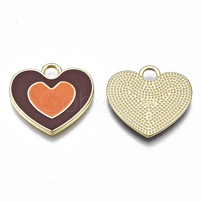 Rack Plating Alloy Enamel Pendants LS-ENAM-T014-03B-RS-1
