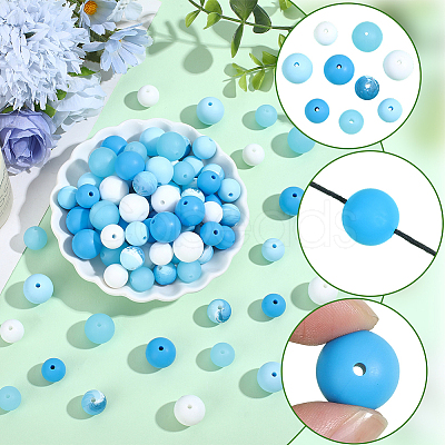 100Pcs Silicone Beads SIL-PA0001-39D-1
