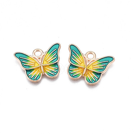 Alloy Enamel Pendants ENAM-S115-146B-1