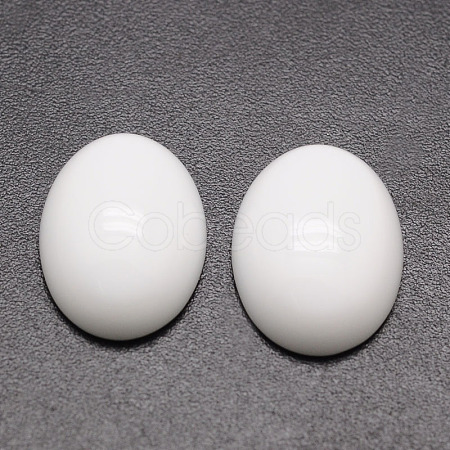 Oval Opaque Glass Cabochons G-K020-14x10mm-12-1
