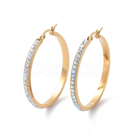 304 Stainless Steel Hoop Earrings EJEW-N0031-11G-02D-1