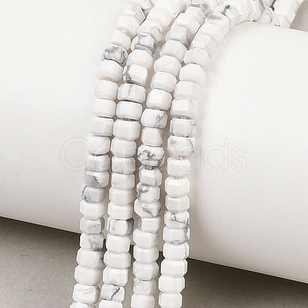 Natural Howlite Beads Strands G-G345-C01-2x4mm-1