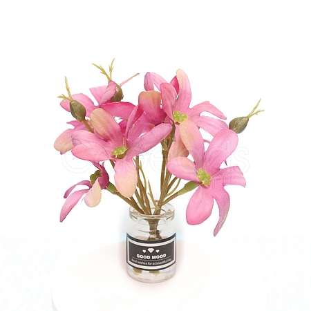 Plastic Flower Miniature Ornaments PW-WG0299B-03-1