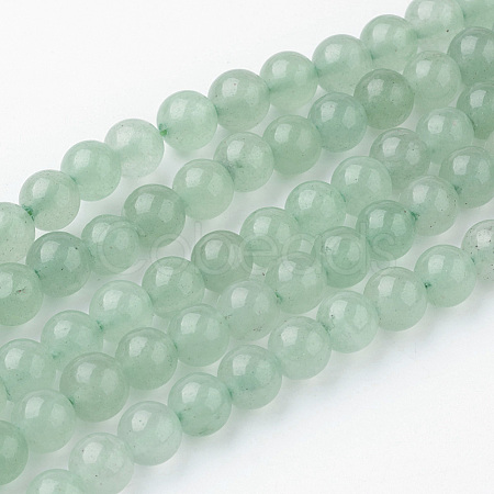 Natural Green Aventurine Bead Strands G-G735-63-8mm-1