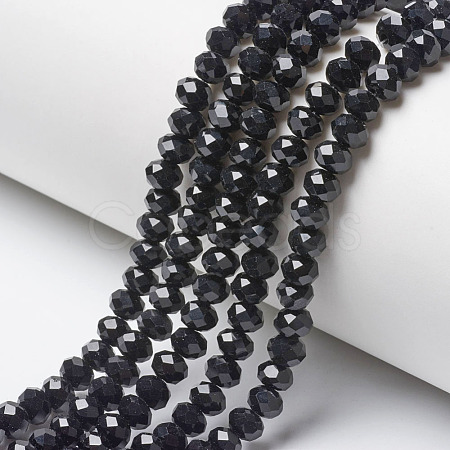 Opaque Solid Color Glass Beads Strands EGLA-A034-P2mm-D18-1