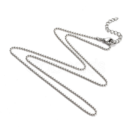 Brass Ball Chain Necklaces NJEW-JN02912-03-1