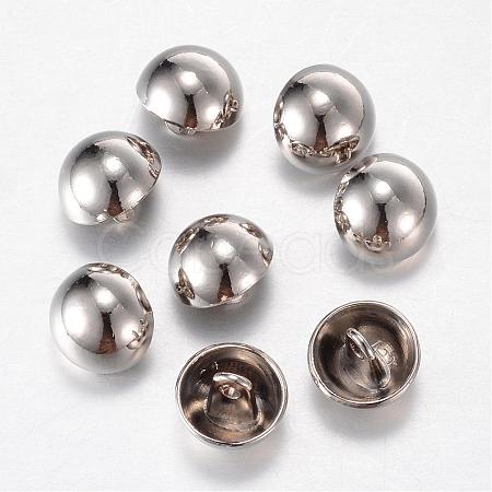Alloy Shank Buttons BUTT-D054-15mm-06P-1