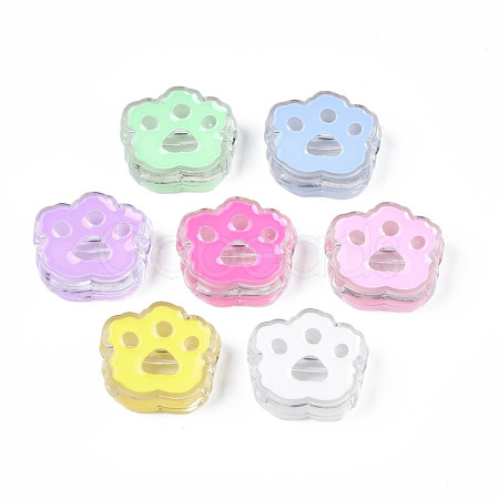 Transparent Acrylic Beads ACRC-S039-06-1