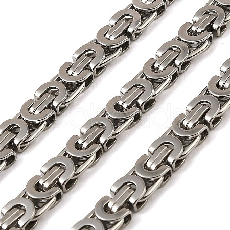 201 Stainless Steel Byzantine Chains SA-E001-14P-04-1
