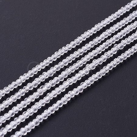 Transparent Glass Beads Strands X-GLAA-C019-01A-33-1