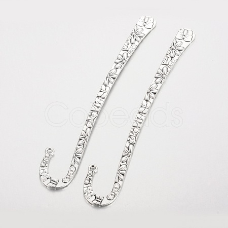 Tibetan Style Alloy Bookmark Findings PALLOY-K110-18AS-RS-1