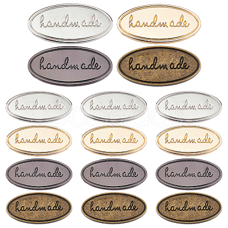 16Pcs 4 Colors Iron Decorative Buckles IFIN-FH0001-93-1
