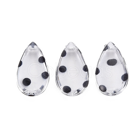 Transparent Acrylic Pendants TACR-N006-32-1