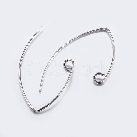Brass Earring Hooks KK-K197-60P-1