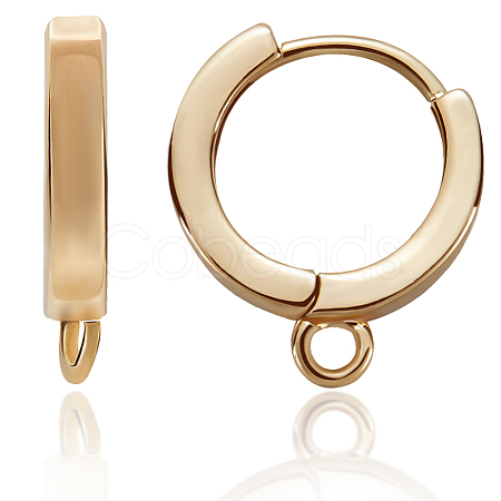 14Pcs Brass Hoop Earrings KK-BBC0014-51-1