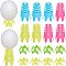 CHGCRAFT 17Pcs Plastic Golf Tee, Mixed Color, 17pcs/bag