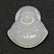 Natural Agate Cameo Pendants, Buddha, White, 35x32x5~9mm, Hole: 1mm