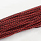 Braided Imitation Leather Cords, Round Bracelet Findings, Dark Red, 3x3mm, about 103.89 yards(95m)/bundle