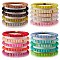 20Pcs 20 Colors Handmade Polymer Clay Heishi Surfer Stretch Bracelets Set with Synthetic Hematite, Preppy Bracelets for Women, Mixed Color, Inner Diameter: 2-1/8 inch(5.5cm), 1pc/color