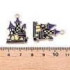 Halloween Theme Rack Plating Alloy Enamel Pendants ENAM-N056-393B-KCG-3