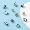 Tarnish Resistant Smooth Surface 201 Stainless Steel Cord Ends STAS-R063-96-5