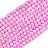 Electroplate Bicone Glass Beads Strands GL-T021-2.5x3mm-16-22-1