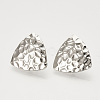 Brass Ear Stud Findings KK-S336-21P-1